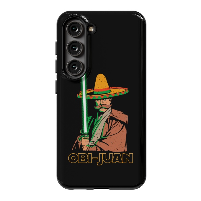 Galaxy S23 StrongFit Obi Juan Funny Mexican Sombrero Cinco de Mayo by Vó Maria