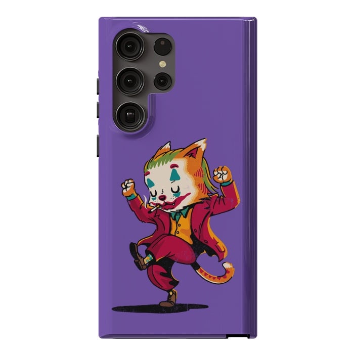 Galaxy S23 Ultra StrongFit Joker Cat by Vó Maria