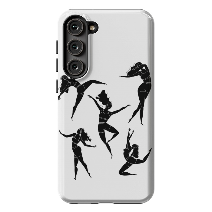 Galaxy S23 Plus StrongFit Dance Girl Black and White by Jelena Obradovic