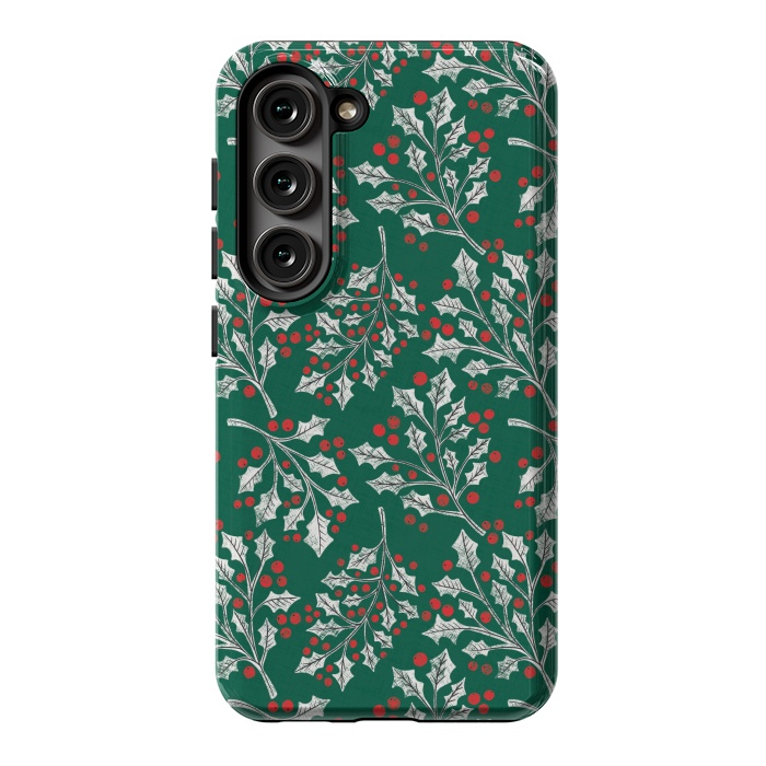 Galaxy S23 StrongFit Boughs of Holly by Noonday Design