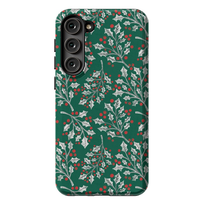 Galaxy S23 Plus StrongFit Boughs of Holly by Noonday Design