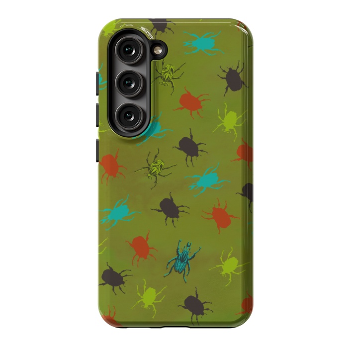 Galaxy S23 StrongFit Beetles & Bugs by Lotti Brown