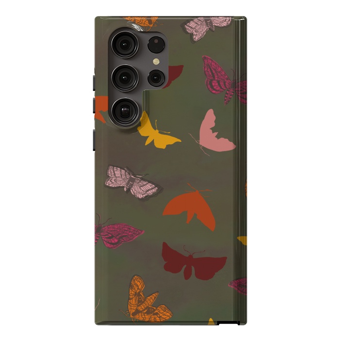 Galaxy S23 Ultra StrongFit Butterflies & Moths by Lotti Brown