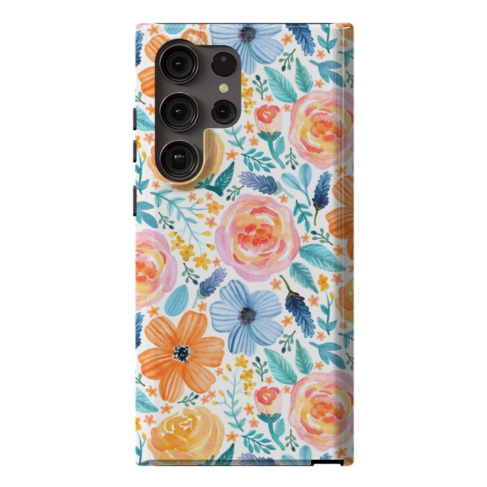 Galaxy S23 Ultra StrongFit Bold Blooms by Tangerine-Tane