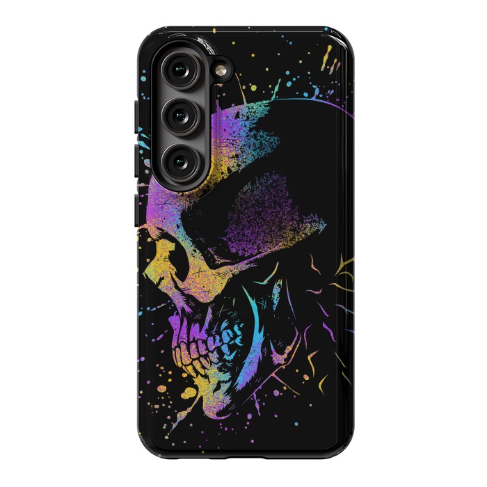 Galaxy S23 StrongFit Skull Colorful Artistic by Alberto