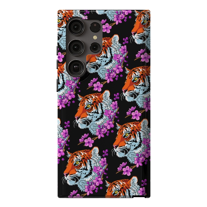 Galaxy S23 Ultra StrongFit Tiger Cherry Tree by Alberto