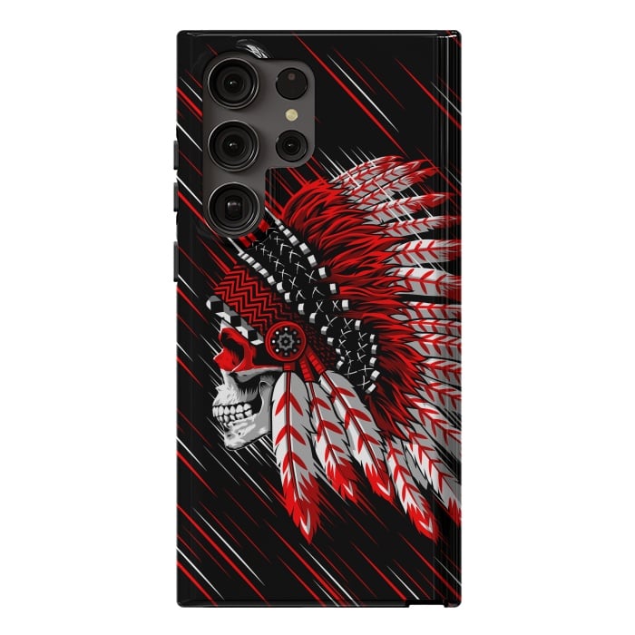 Galaxy S23 Ultra StrongFit Indian Skull by Alberto