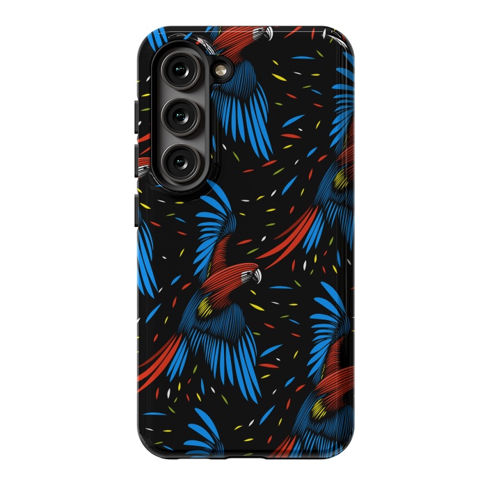 Galaxy S23 StrongFit Tribal Macaw by Alberto