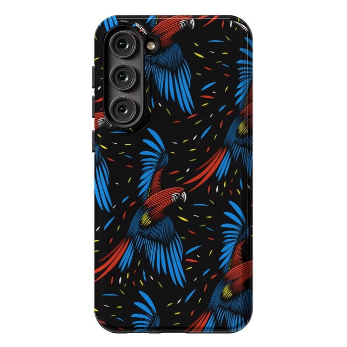 Galaxy S23 Plus StrongFit Tribal Macaw by Alberto