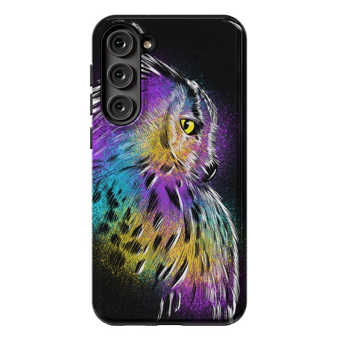 Galaxy S23 Plus StrongFit Sketch Owl Colorful by Alberto