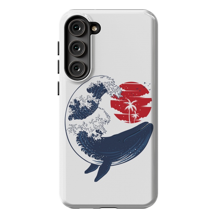 Galaxy S23 Plus StrongFit wave whale by Alberto