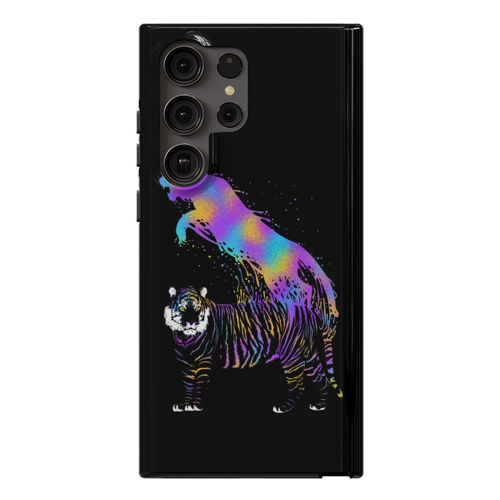 Galaxy S23 Ultra StrongFit Tiger ink colorful by Alberto