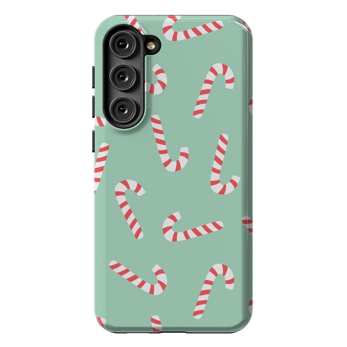 Galaxy S23 Plus StrongFit Candy Cane 01 by Jelena Obradovic