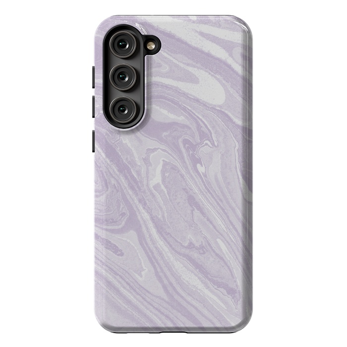 Galaxy S23 Plus StrongFit Pastel Purple lavender liquid marble by Oana 