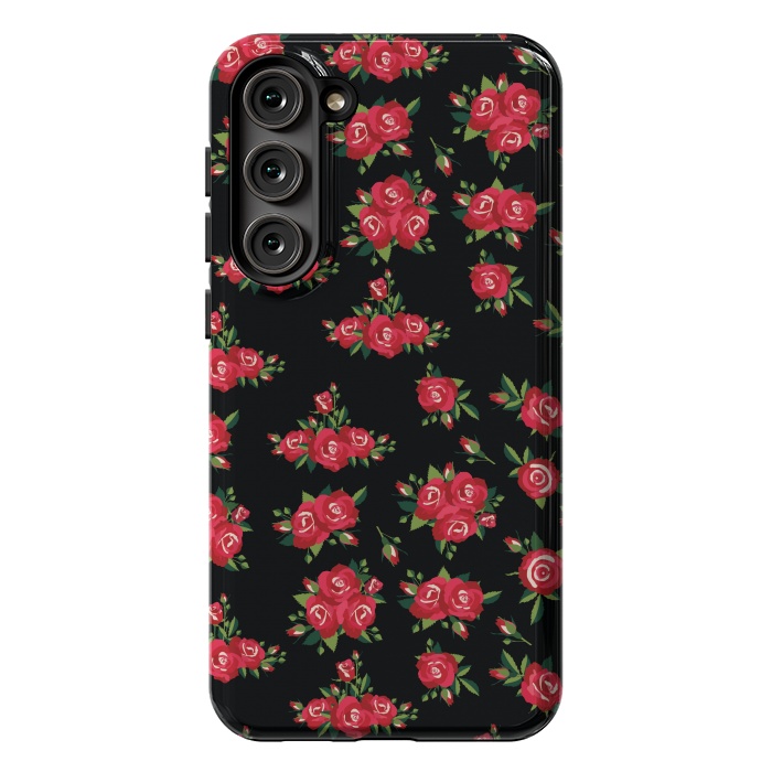 Galaxy S23 Plus StrongFit red pretty roses by MALLIKA