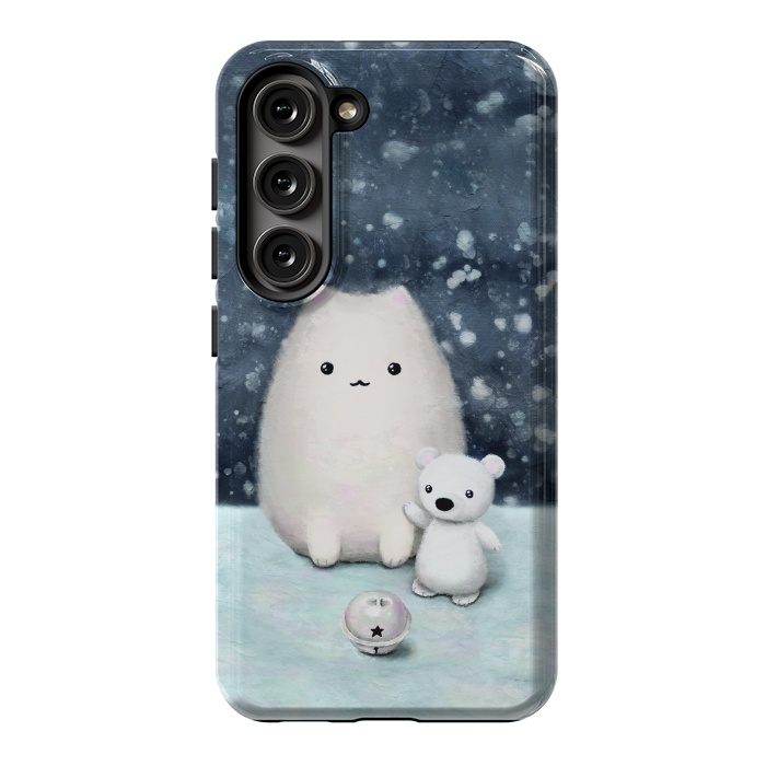 Galaxy S23 StrongFit Winter cat by Laura Nagel
