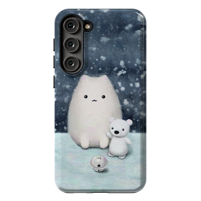 Galaxy S23 Plus StrongFit Winter cat by Laura Nagel