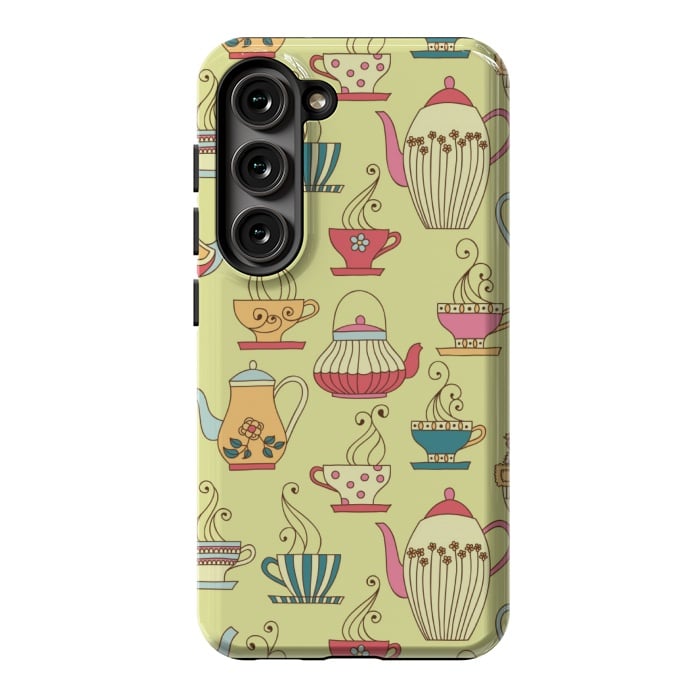 Galaxy S23 StrongFit antique cups love by MALLIKA