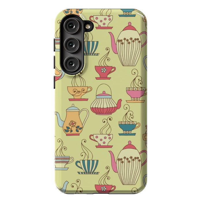 Galaxy S23 Plus StrongFit antique cups love by MALLIKA