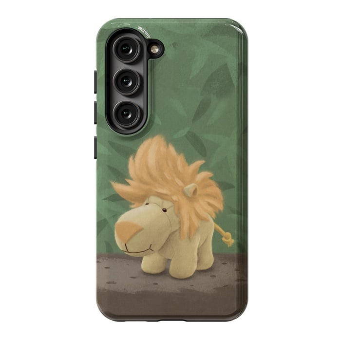 Galaxy S23 StrongFit Cute lion by Laura Nagel