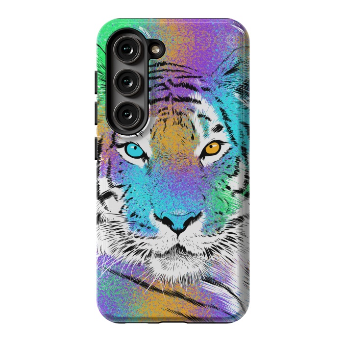 Galaxy S23 StrongFit Tiger Colorful by Alberto