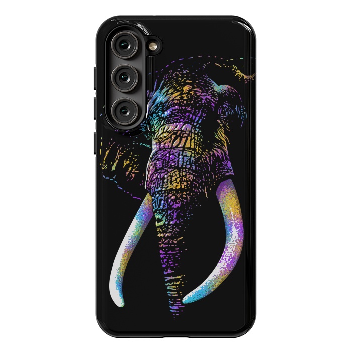 Galaxy S23 Plus StrongFit Colorful Elephant by Alberto