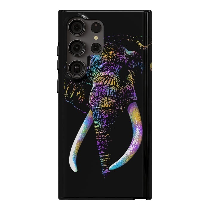 Galaxy S23 Ultra StrongFit Colorful Elephant by Alberto