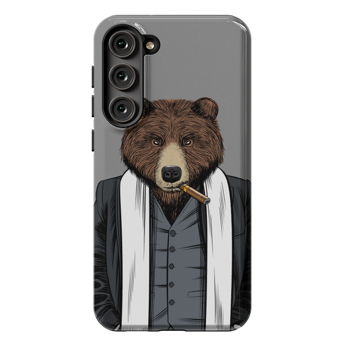 Galaxy S23 Plus StrongFit Mafia Grizzly Bear by Alberto