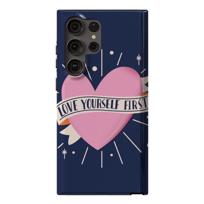 Galaxy S23 Ultra StrongFit Love Yourself First, Happy Valentine's Day 2 by Jelena Obradovic