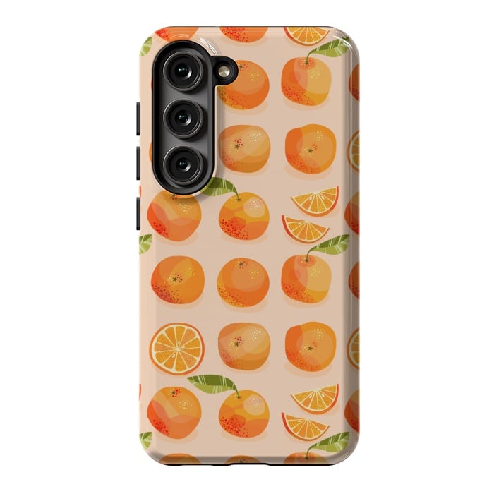 Galaxy S23 StrongFit Oranges by Nic Squirrell