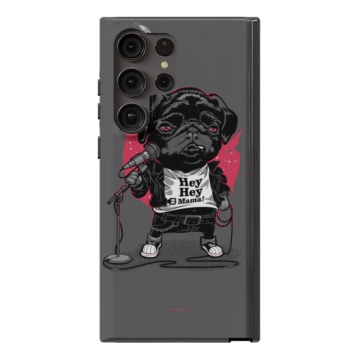 Galaxy S23 Ultra StrongFit Black Dog by Draco