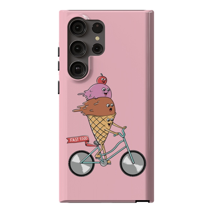 Galaxy S23 Ultra StrongFit Ice cream fast food rose by Coffee Man