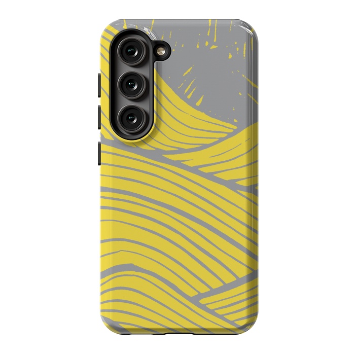 Galaxy S23 StrongFit The yellow waves by Steve Wade (Swade)