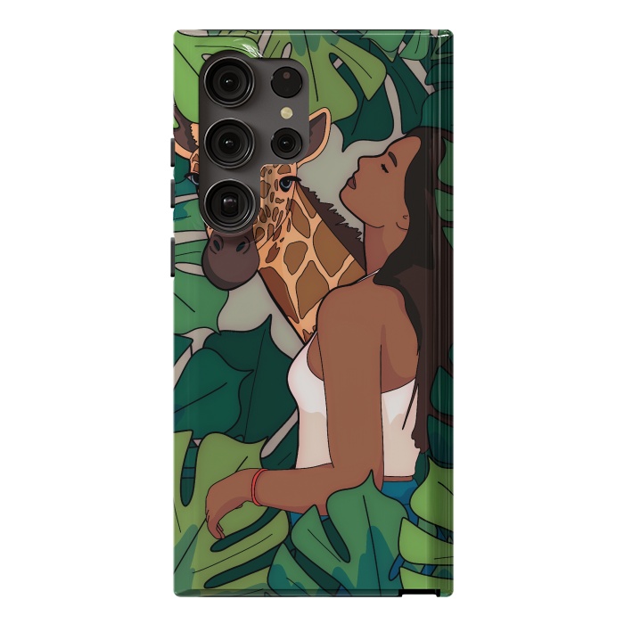 Galaxy S23 Ultra StrongFit The green jungle girl by Steve Wade (Swade)