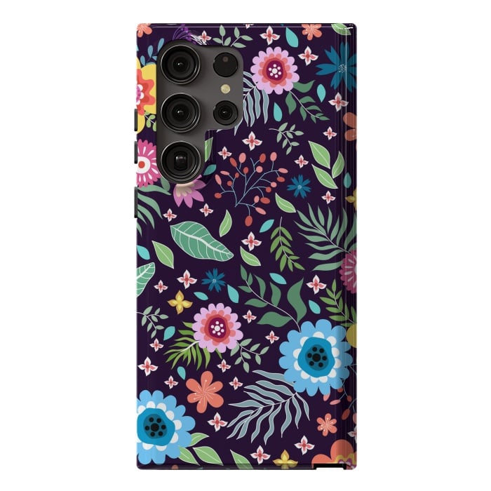 Galaxy S23 Ultra StrongFit Colourful Flowers by ArtsCase