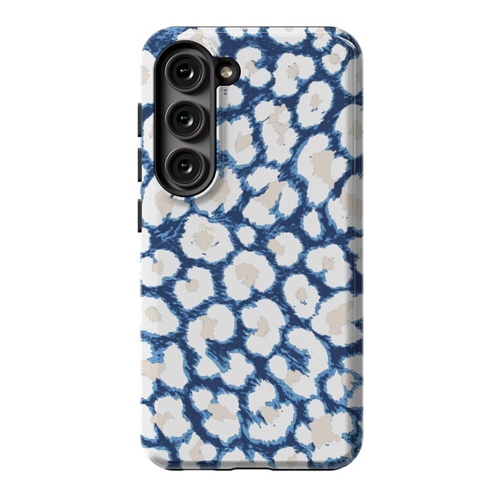 Galaxy S23 StrongFit Blue-Cream Cozy Surface by ''CVogiatzi.