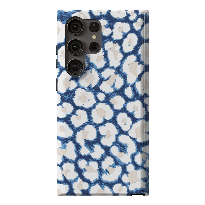 Galaxy S23 Ultra StrongFit Blue-Cream Cozy Surface by ''CVogiatzi.