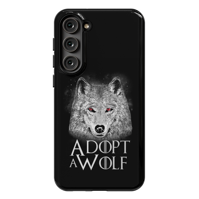 Galaxy S23 Plus StrongFit Adopt a Wolf by eduely