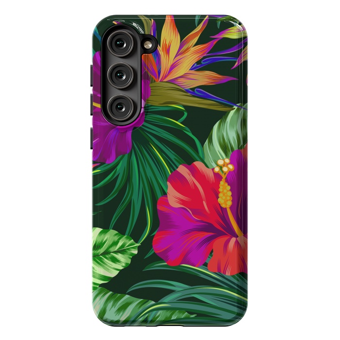 Galaxy S23 Plus StrongFit Cute Tropical Floral Pattern XVI by ArtsCase