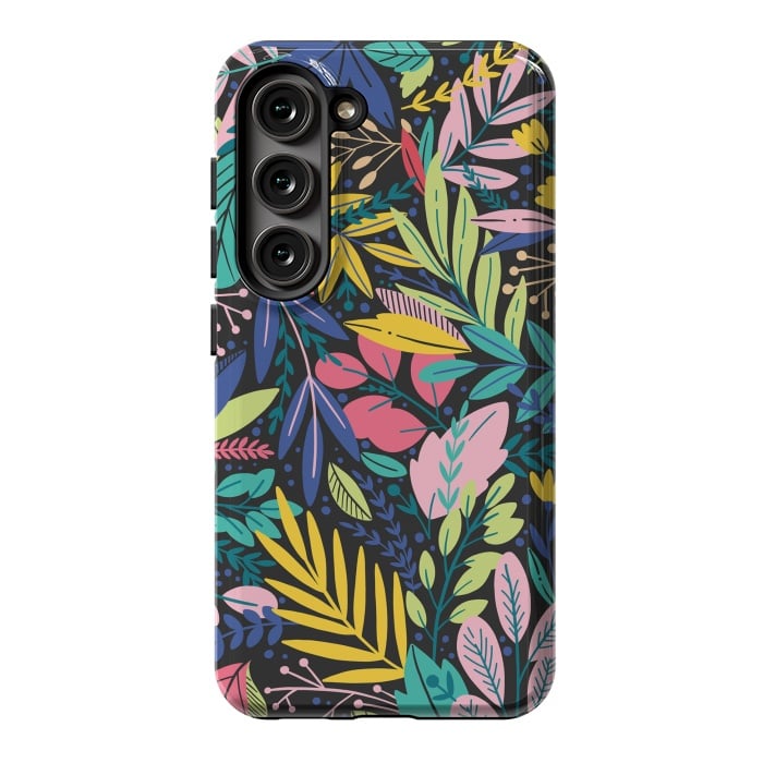 Galaxy S23 StrongFit Tropical Flowers by ArtsCase