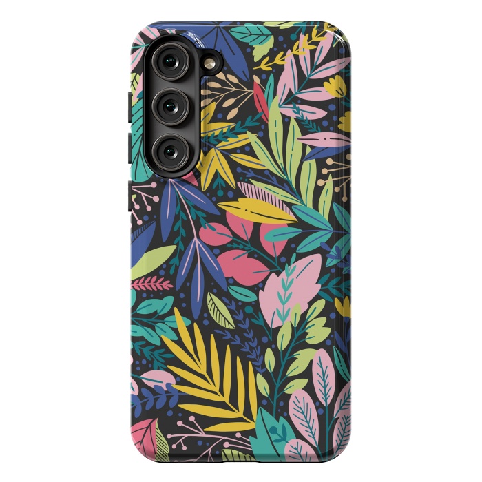 Galaxy S23 Plus StrongFit Tropical Flowers by ArtsCase