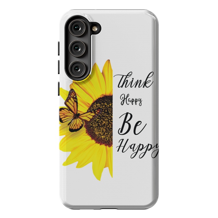 Galaxy S23 Plus StrongFit sunflower butterfly by haroulita