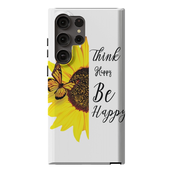 Galaxy S23 Ultra StrongFit sunflower butterfly by haroulita