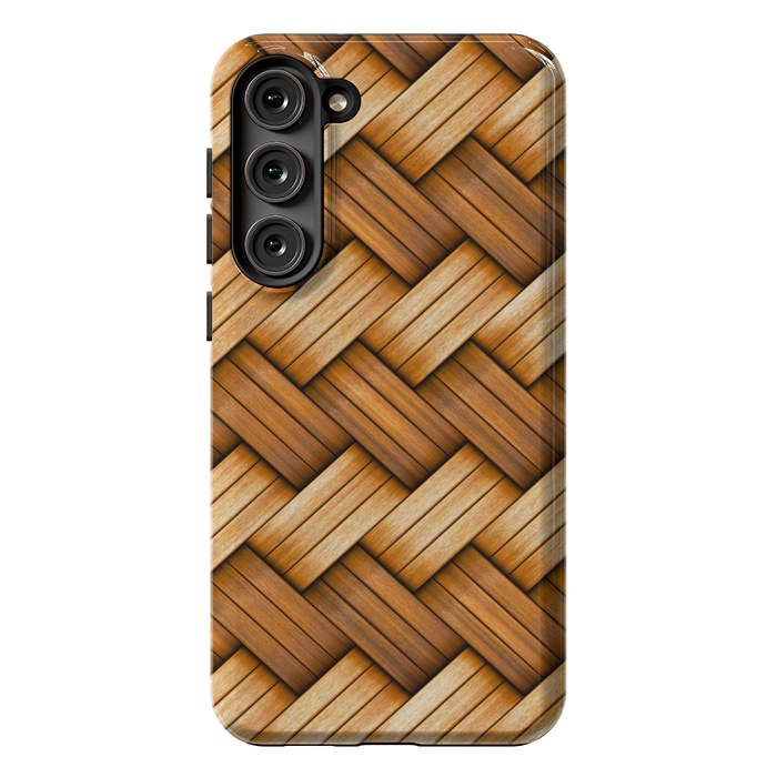 Galaxy S23 Plus StrongFit brown texture art by haroulita