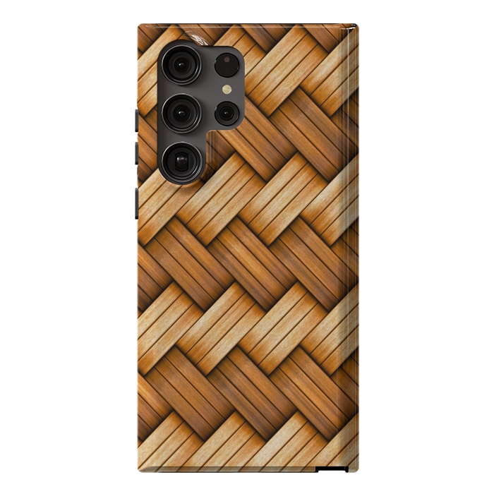 Galaxy S23 Ultra StrongFit brown texture art by haroulita