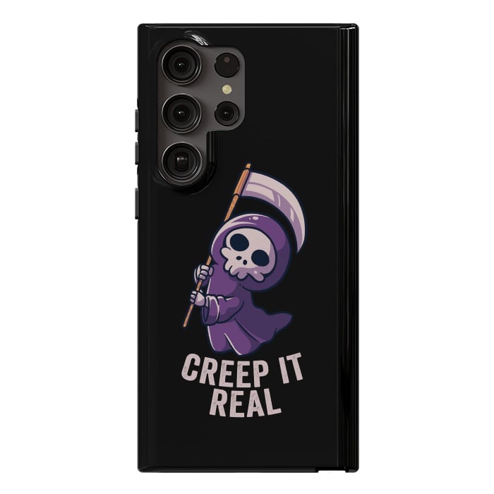 Galaxy S23 Ultra StrongFit Creep It Real - Skull by eduely