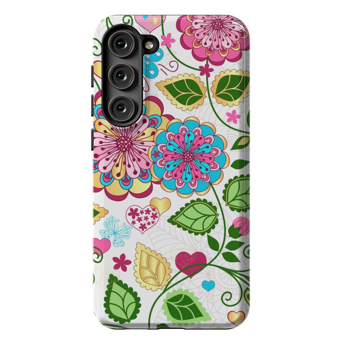 Galaxy S23 Plus StrongFit Design Floral Pattern by ArtsCase