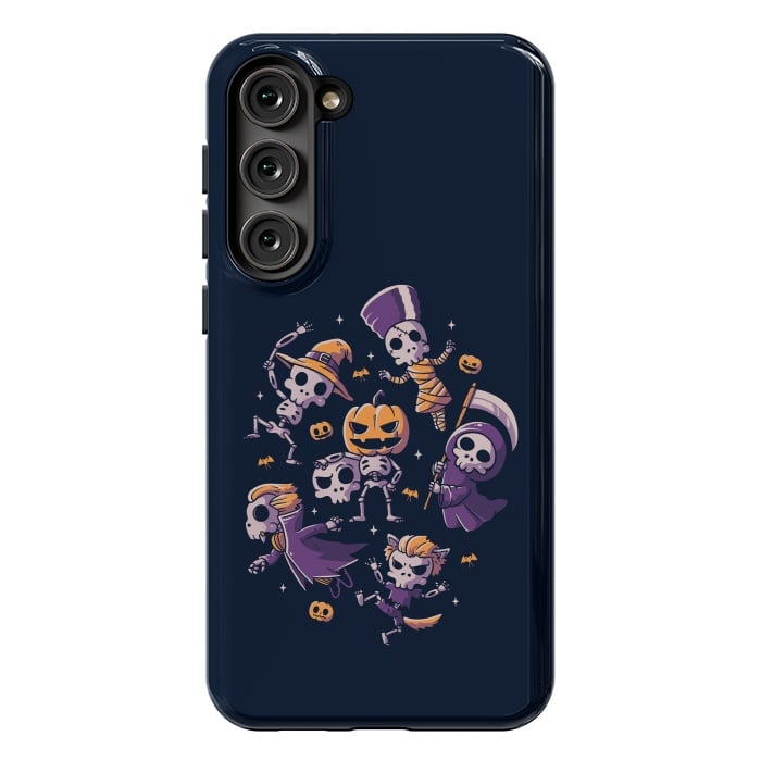 Galaxy S23 Plus StrongFit Halloween Skulls by eduely