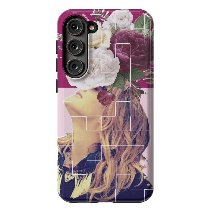 Galaxy S23 Plus StrongFit floral girl 2 by MALLIKA