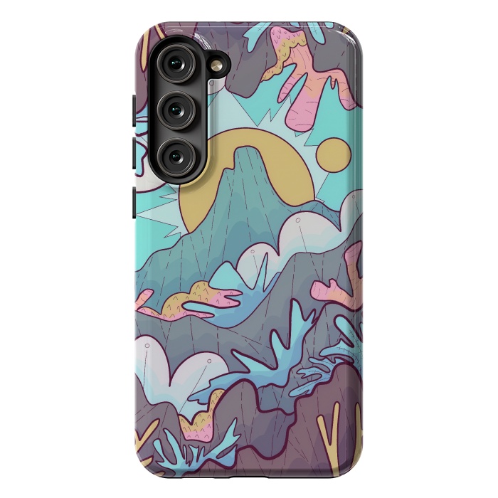 Galaxy S23 Plus StrongFit Coral mountain reef by Steve Wade (Swade)